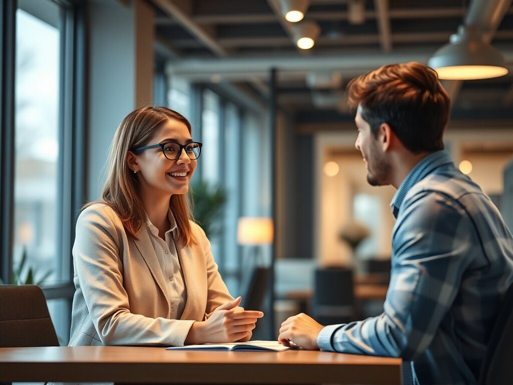 Friendly professional consultant ready to discuss your project