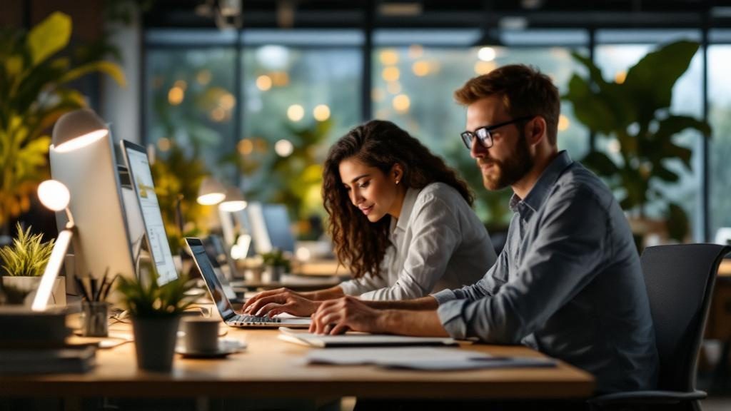 Diverse Cidersoft team collaborating in a modern Bay Area tech office