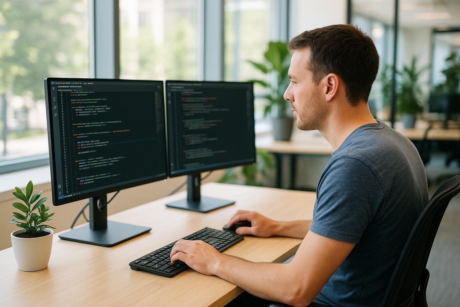 Senior engineers collaborating at a Bay Area tech company