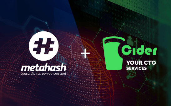 #MetaHash and Cider sign technologic partnership